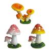 Lunari Mushroom Ornaments, Set of 3, Gardening Figurines, Mushroom Garden Objects, Accessories, Interior Decor, Gardening