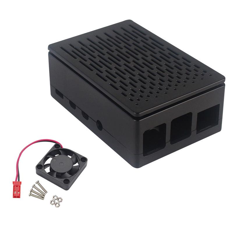 Набор: Корпус ABS для Raspberry Pi 4 Model B с вентилятором и 3,5-дюймовым экраном
