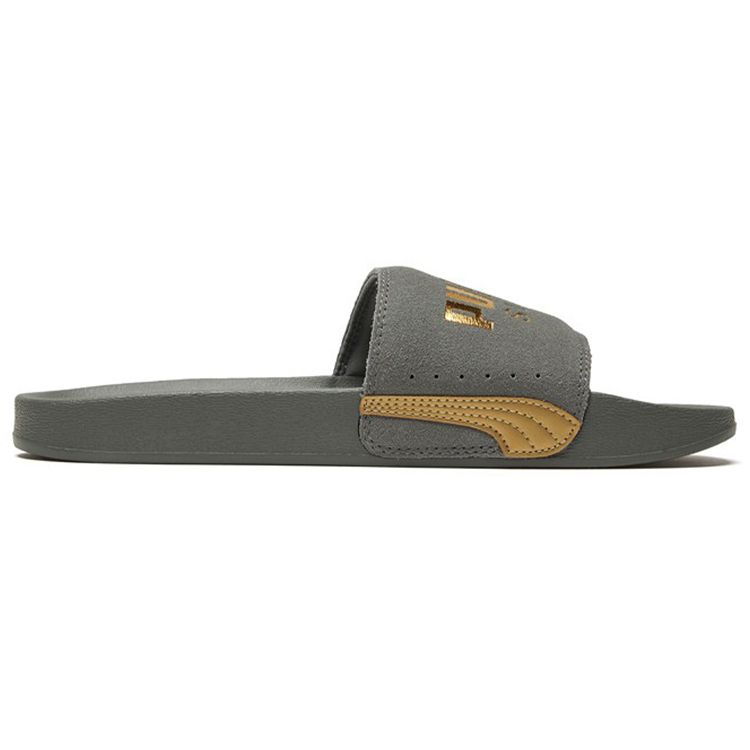 Puma Унисекс Шлепанцы Leadcat EVA Comfort Мягкие Бесшумные Серый Золотой 372277-06