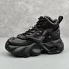 Модные мужские ботинки с высоким верхом Новая тенденция Износостойкие ботинки из синтетической кожи Повседневные шнурованные ботинки с увеличением роста Модные ботинки 2025