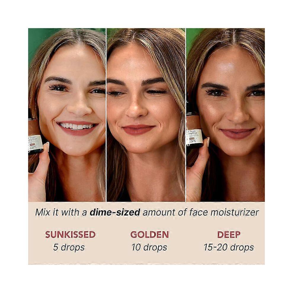 Tanning Drops, Bronzing Drops, Facial Tanning Drops, Bronzer Drops, Self Tanner for Face, Body Tanning Drops, Self Tanner Drops
