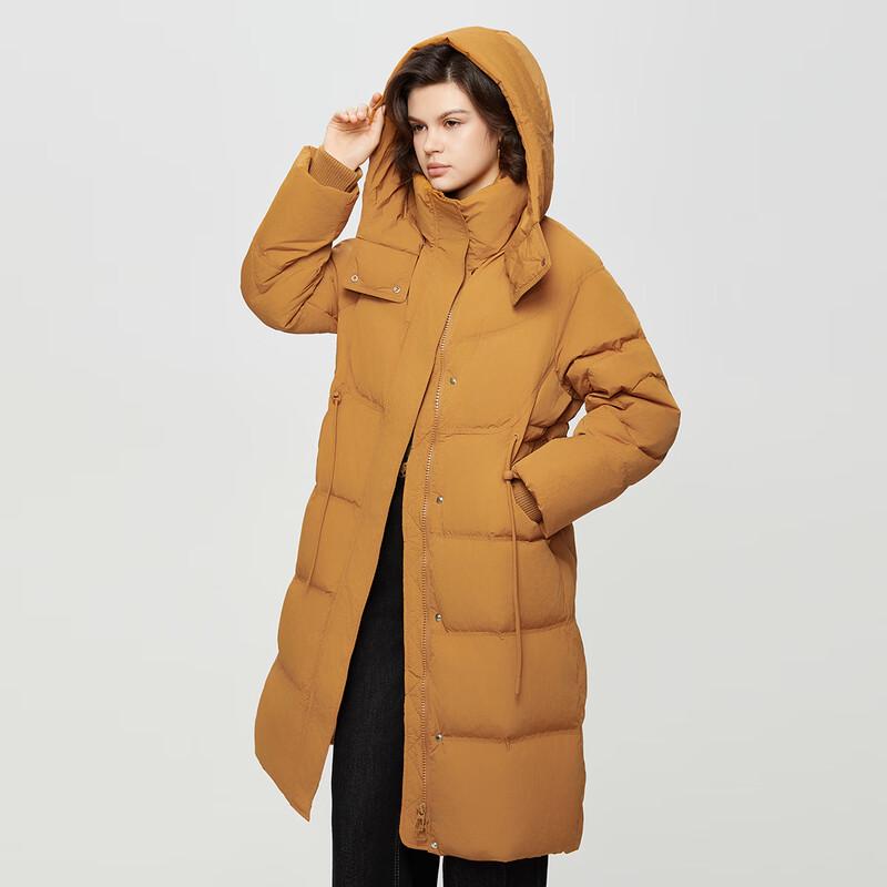 Shetu Women's Winter Long Hooded Down Jacket