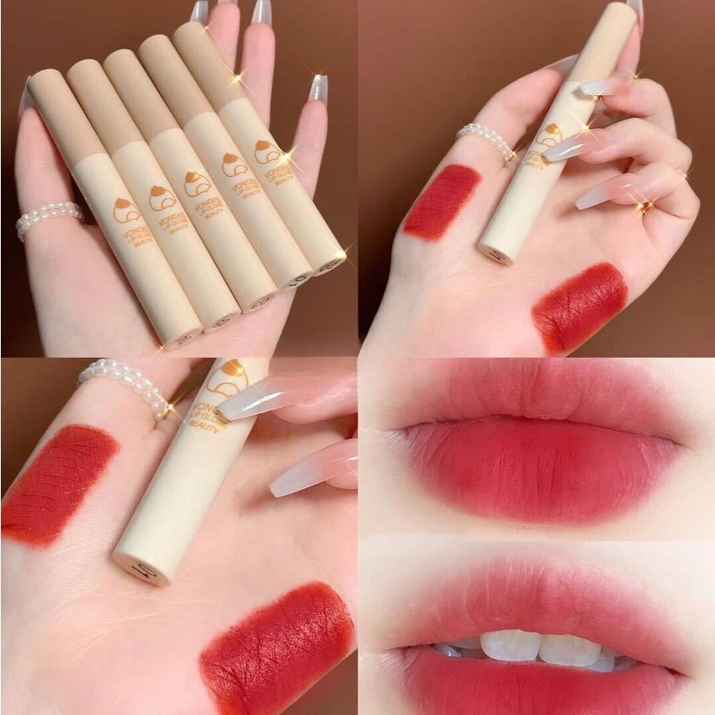 Набор Five Velvet Lip Glaze Matte Mist Top, водостойкая помада, естественно отбеливающая, увлажняющая и увлажняющая чашка с антипригарным покрытием, стойкая фиксация макияжа