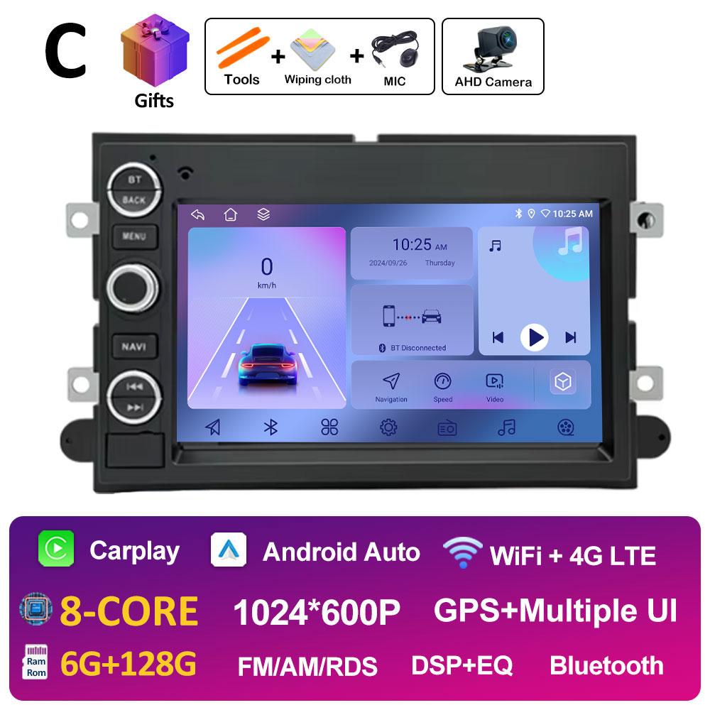 For Ford 500 F150 Android Smart System 7 inch Car Video Multimedia Player Bluetooth DSP Stereo 2.5D Touch Screen Head Unit WIFI