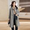 Design Sense Horn Buckle Double-sided Wool Coat Women's Autumn and Winter New Wool Coat
