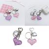 Colorful Heart Pendant Keychain Love Shapes Cellphones Straps for Women and Girls Unique Bag Pendant Stylish Phone Charm