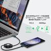 iPhone 16 USB-C & Cable 3A/60W Fast Charging Retractable Charging Cable Type C 15 Pro Max/Galaxy iPad Pro/Air MacBook Various Support (1m/black)