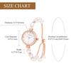 Women's Pearl Bracelet Watch: Analog Display, 3ATM Water Resistance, Cute and Stylish Stainless Steel Bangle Watch, Rose Gold - Perfect for