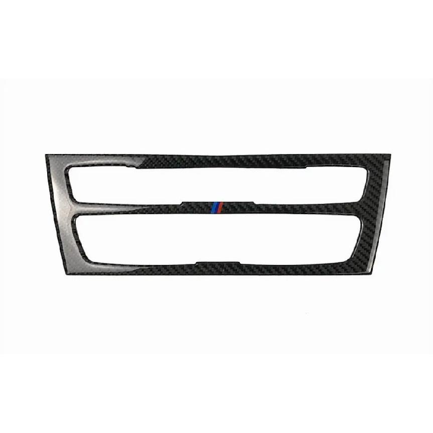 Наклейка-декорация на панель CD-плеера кондиционера из углеродного волокна, аксессуары для интерьера автомобиля, для BMW F20 F21 1 серии 2012-15