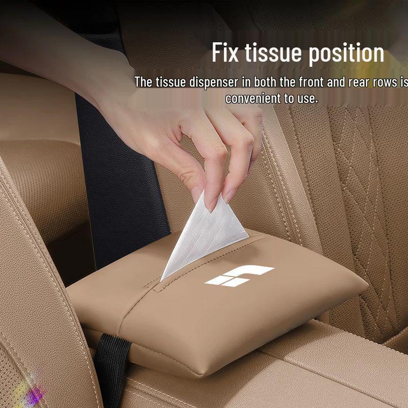 Ideal Car Tissue Box - Hanging Pull-out Design for Armrest
