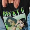 Футболка Becky G Becky G 90-е#039; Рубашка Becky G Футболка Becky G Мерч Футболка Becky Унисекс Футболка