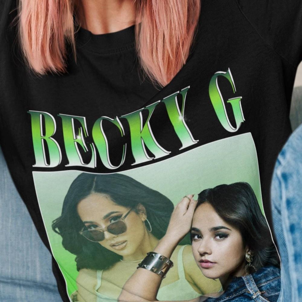 Футболка Becky G Becky G 90-е#039; Рубашка Becky G Футболка Becky G Мерч Футболка Becky Унисекс Футболка