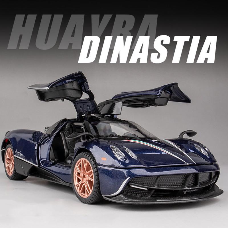 1/32 Pagani Huayra Dinastia Сплавная Модель Спортивного Автомобиля Литой Металлический Игрушечный Транспорт Модель Высокой Симуляции Со Звуком Светом Детские Подарки
