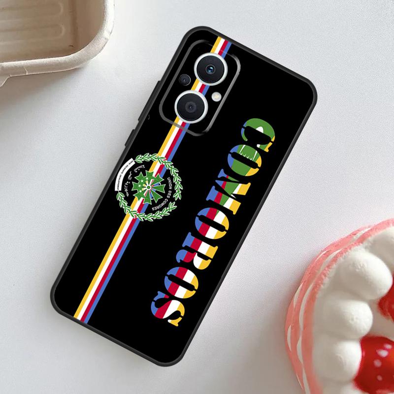 Чехол с флагом Комор для OPPO Reno 10 Pro 11F 4Z 5Z 8T 4 5 6 7 8 Lite OPPO Find X2 X3 Neo X5 X6 Pro