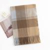 New Korean Style Sweet and Warm Faux Cashmere Scarf Checkered Student Couple Winter Thickened Warm Scarf
