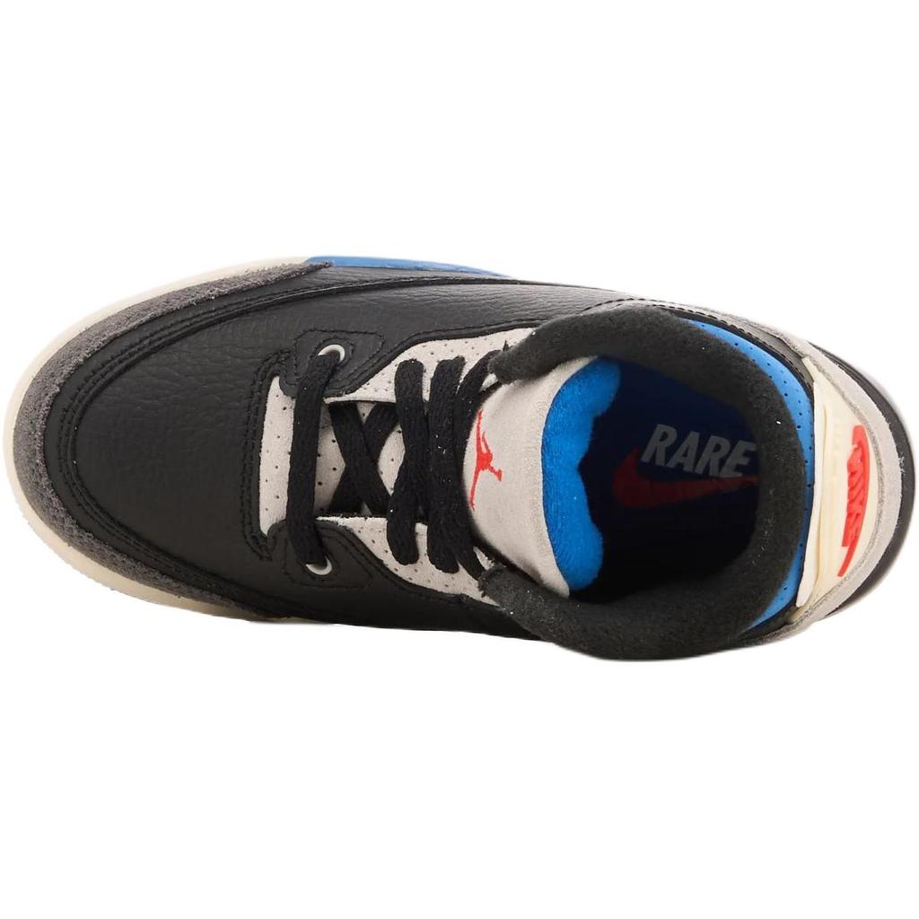 Air Jordan 3 Retro OG PS Rare Air Детские кроссовки Черный/Красный чили/Нейтральный серый IB8969-004