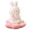 New Cute Little White Rabbit Doll Creative Buddhist Rabbit Plush Toy Doll Birthday Gift