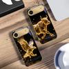 Золотой Дракон Тотем Для IPhone 17Pro Max 16 17 Pro 15 Pro 14 13 Plus 12 Mini 11Pro Max XR 16E 17Air Золотой стеклянный чехол для телефона