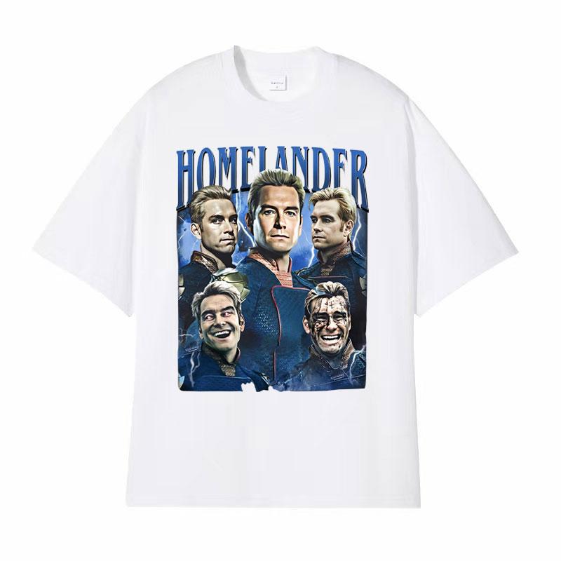 Limited Homelander Vintage Graphic T Shirt Unisexs Clothing Harajuku Gothic Classic Tshirts Unisex Casual Cotton Oversized Tshirt