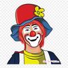 Circus Joker Clown Iron On Heat Transfer Printing Vinyl Patches Sticker for Clothes DIY Appliques Washable Patches