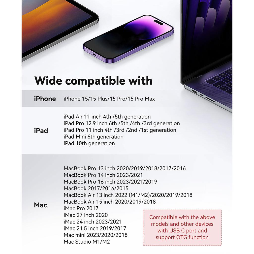 2-in-1 USB Type C Card Reader To SD TF OTG Card Reader Camera Memory Converter for iPhone 16 15 Pro Max Plus Huawei Xiaomi