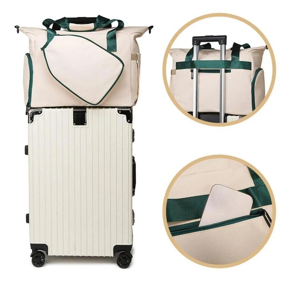 Nylon Pickleball Racket Shoulder Bag Large Capacity Pickleball Handbag  Outdoor Sports