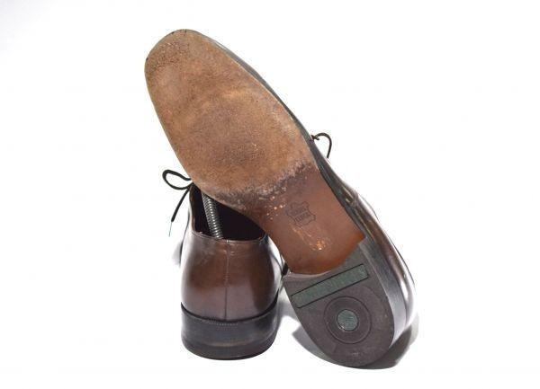 70s-80s West Germany vintage Salamander Fussarzt leather straight tip 27.5 dark brown(USED)