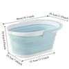 Portable Plastic Bucket High Temperature Resistance Collapsible Wash Basin Mop Bucket  Bath