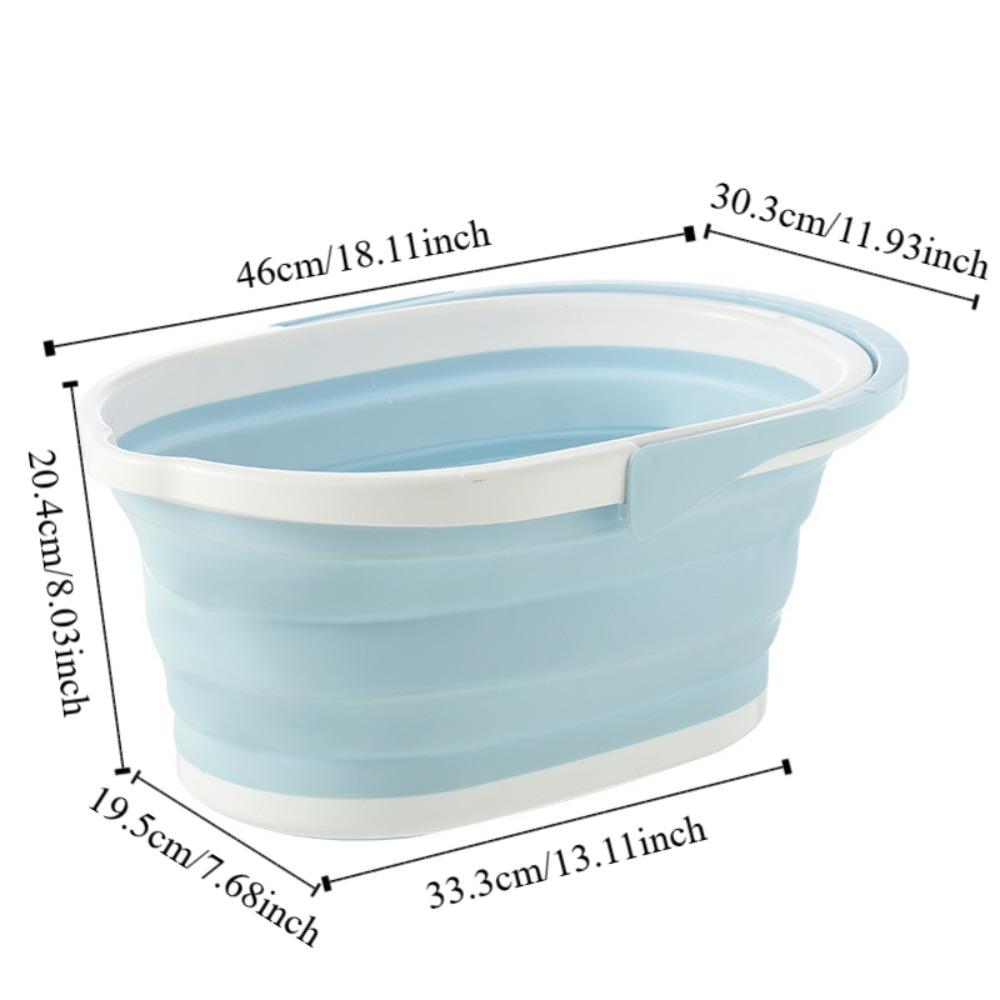 Portable Plastic Bucket High Temperature Resistance Collapsible Wash Basin Mop Bucket Bath