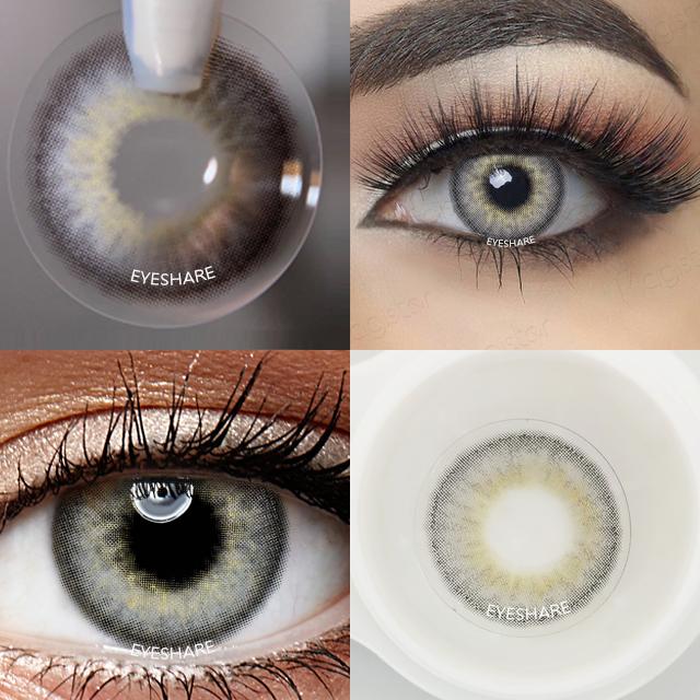 Eyeshare Natural Color Lens Eyes 2pcs Color Contact Lenses For Eye Blue Beauty Contact Lenses Eye Yearly Cosmetic Color Lens