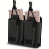 Tactical Molle Magazine Pouch Tactical Pouch Double Rifle Pistol Mag Pouch 2-Layer Cartridge Holder