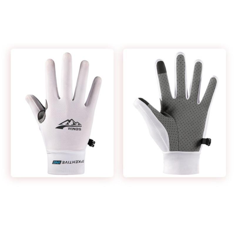 Ice Silk Gloves Are Breathable Quick-drying Lightweight and Suitable for Outdoor Cycling Driving Slip-resistant Activities Sun Protection and Fishing