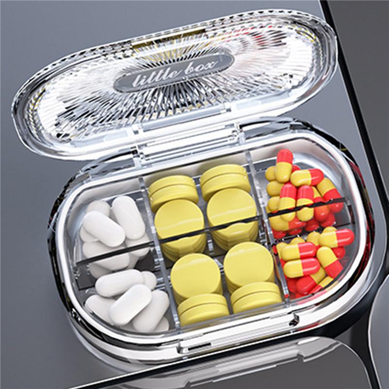 4/6 ячеек ящик для хранения таблеток дорожные коробки для хранения лекарств разделение лекарств мини портативный органайзер контейнер с уплотнительным кольцом