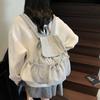 Школьная сумка Mori однотонный рюкзак женский новый нишевый дизайн легкий нейлоновый дорожный школьный рюкзак на шнурке уличный рюкзак для отдыха