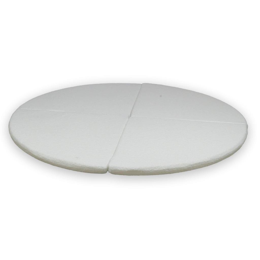 Round folding mat fi160 Boucle White