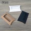 Creative Pillow Cookie Candy Box Kraft Paper With Window Gift Box for Birthday Wedding Party Supplies
