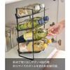 Yamazaki Tower Under-Sink Bottle Storage, 4 Tiers, Black, Approx. 20 x 20.5 x 40 cm, Perfect for Kitchen Stockpiling and Storage, Model 4305