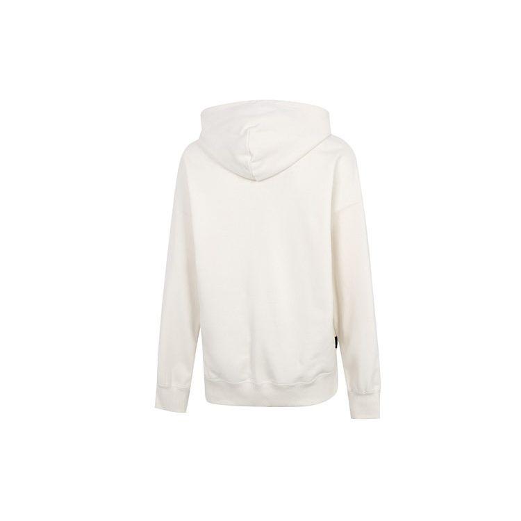 Puma Downtown Series Letter Print Drawstring Hoodie Long Sleeve Sweatshirt Women Tops White 537633-99