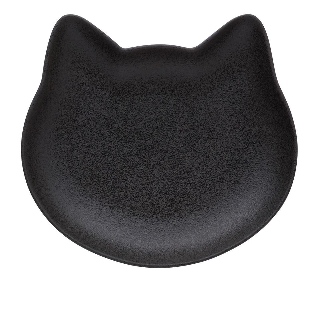 Аито Милая Тарелка 1 В форме кошки (Черный, Тарелка)