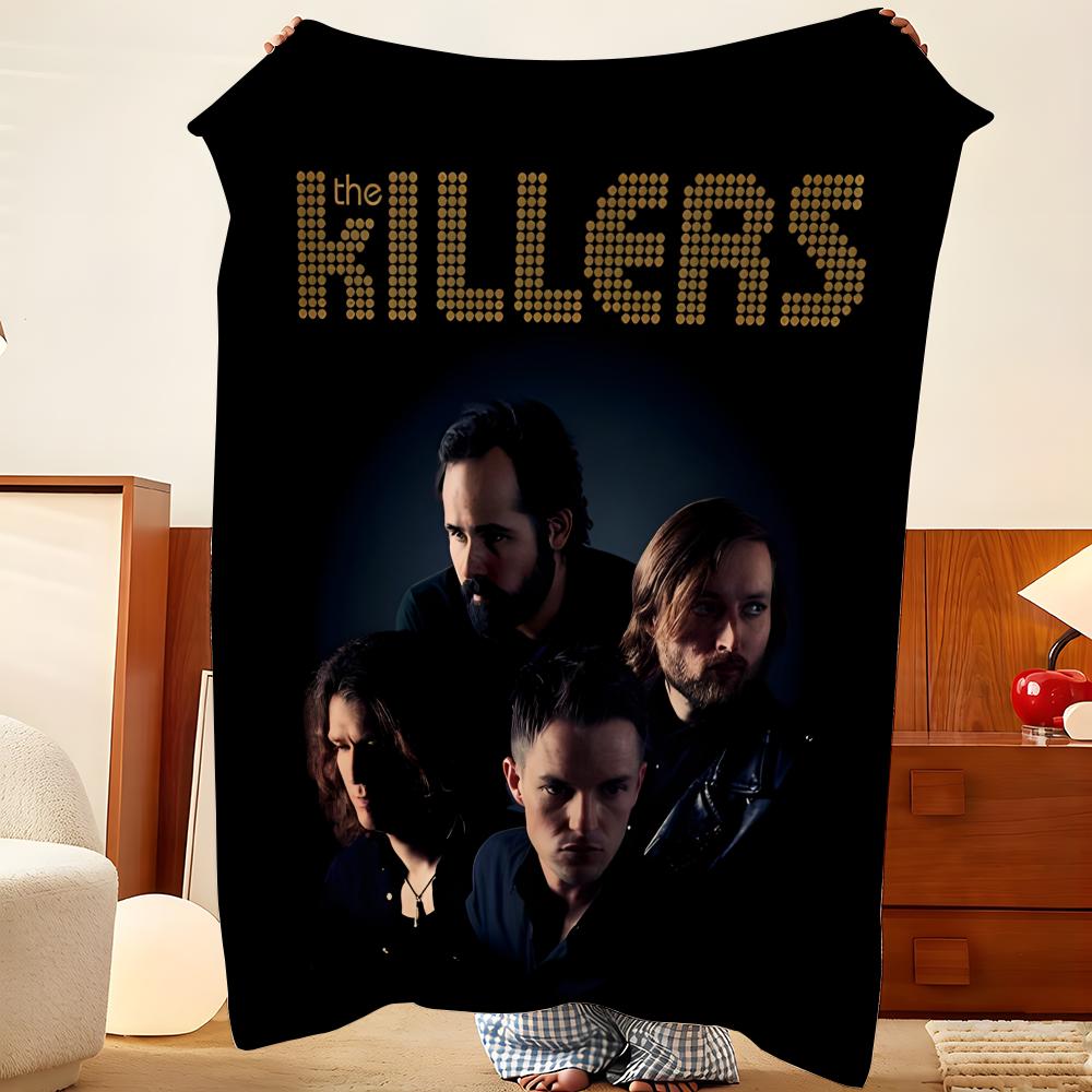 Музыкальная Т-рубадка The K-Killers Бросок Фланелевое одеяло-плед, Легкое Уютное, Прочное Стираемое милое Крутое