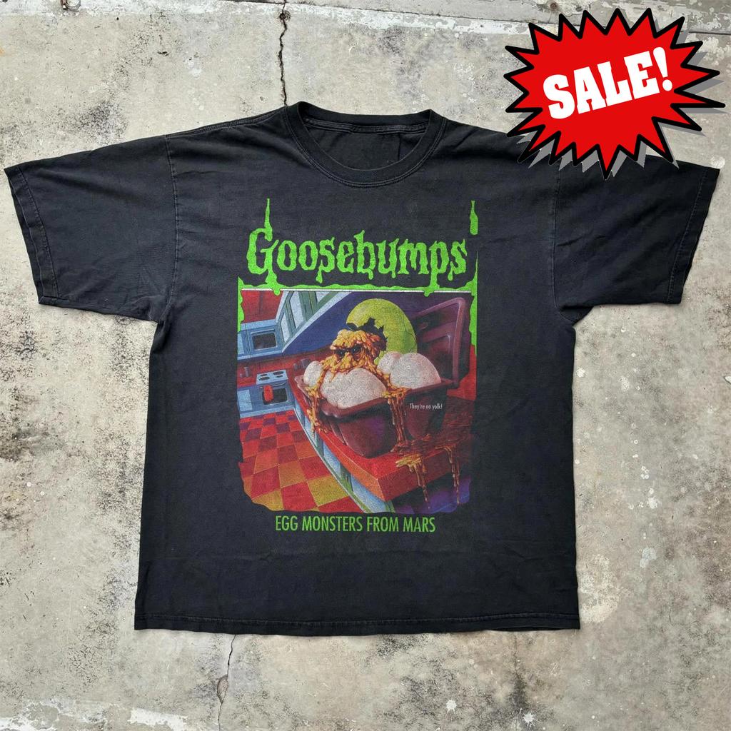NEW Goosebumps Egg Monsters From Mars Cotton S to 5XL Black T Shirt CM781