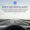 Автомобильный HUD-проектор со светодиодным спидометром и скоростью/временем/температурой воды/об/мин/топливом