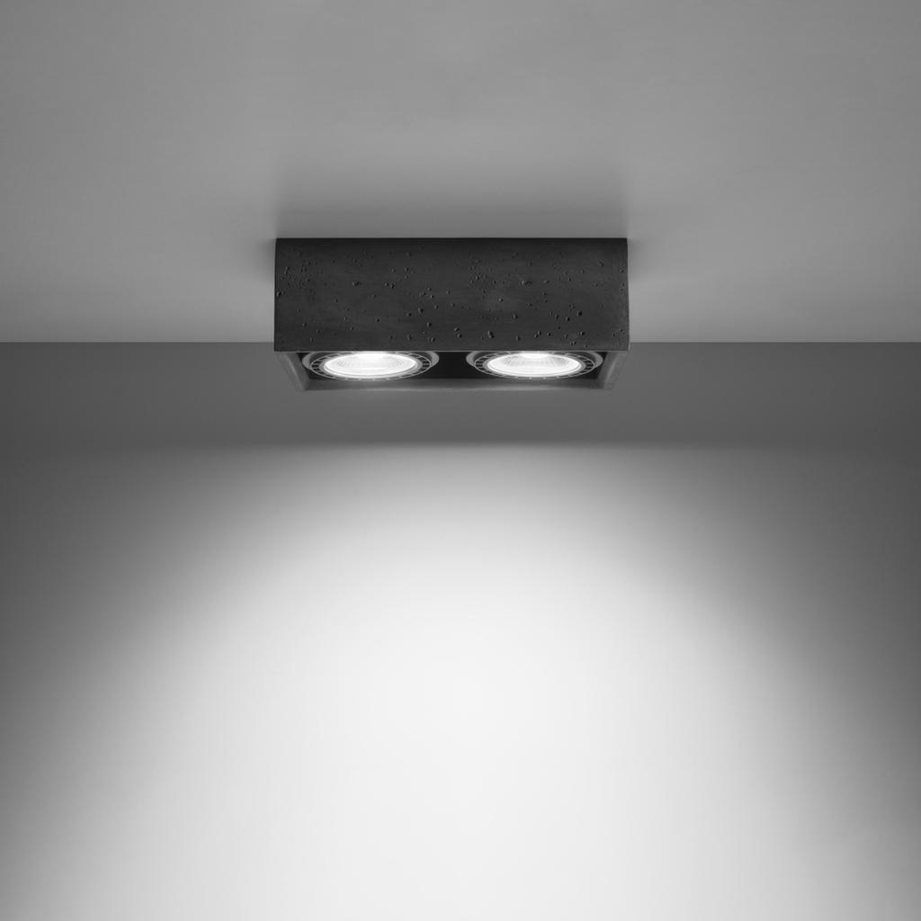 Quatro 2 concrete ceiling lamp