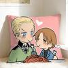 Aph Hetalia Anime Pillowcases Fashion Pillow Case For Living Room Chair Soft Pillow Cover