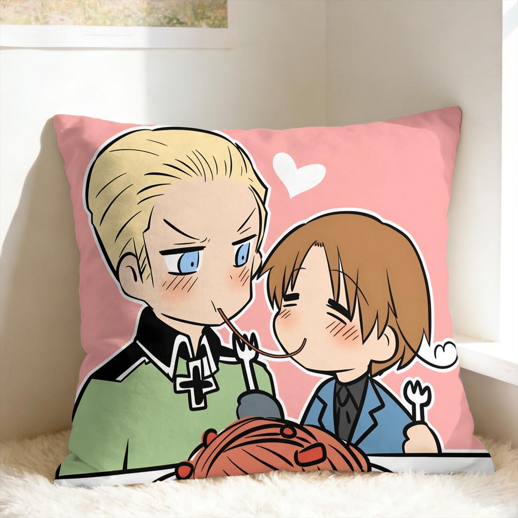 Aph Hetalia Anime Pillowcases Fashion Pillow Case For Living Room Chair Soft Pillow Cover