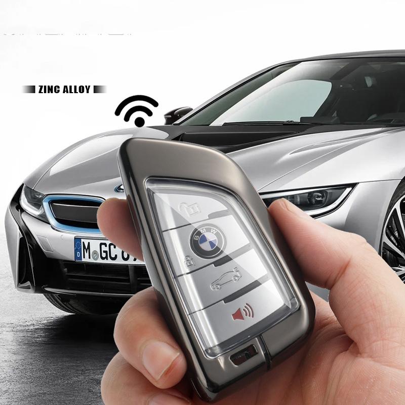 ORWI7 Leather Car Remote Key Cover Case Shell for Bmw F20 F30 F31 F21 F11 X3 F25 X4 I3 M3 M4 1 3 4 5 Series 320i 530i 550 Keychain