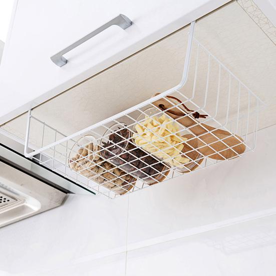 Yousheng Hanging Basket Strong Load-bearing Large Capacity Simple Installation Under-Cabinet Shelf Organizer Slide-in Storage Basket