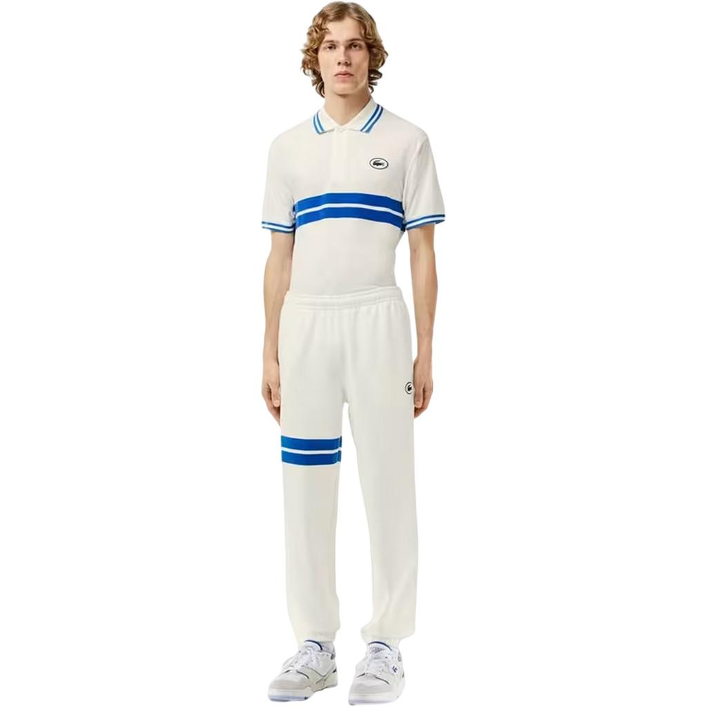 Lacoste Mens Flocked Straight Cut Sweatpants