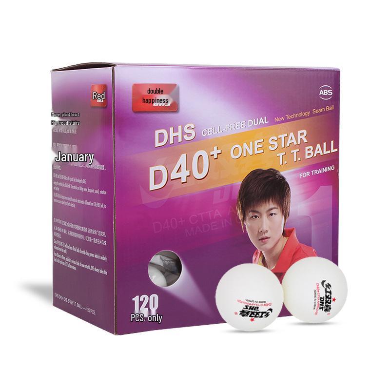 Настольные шары для настольного тенниса Double Happiness D40+ One-Star, упаковка 120 шт., новый материал для соревнований и тренировок