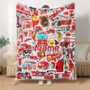 Custom Name fire truck Theme Printed Blanket - Perfect for Couch, Bed, Travel & Outdoor Use | Machine Washable, Cozy & Durable.